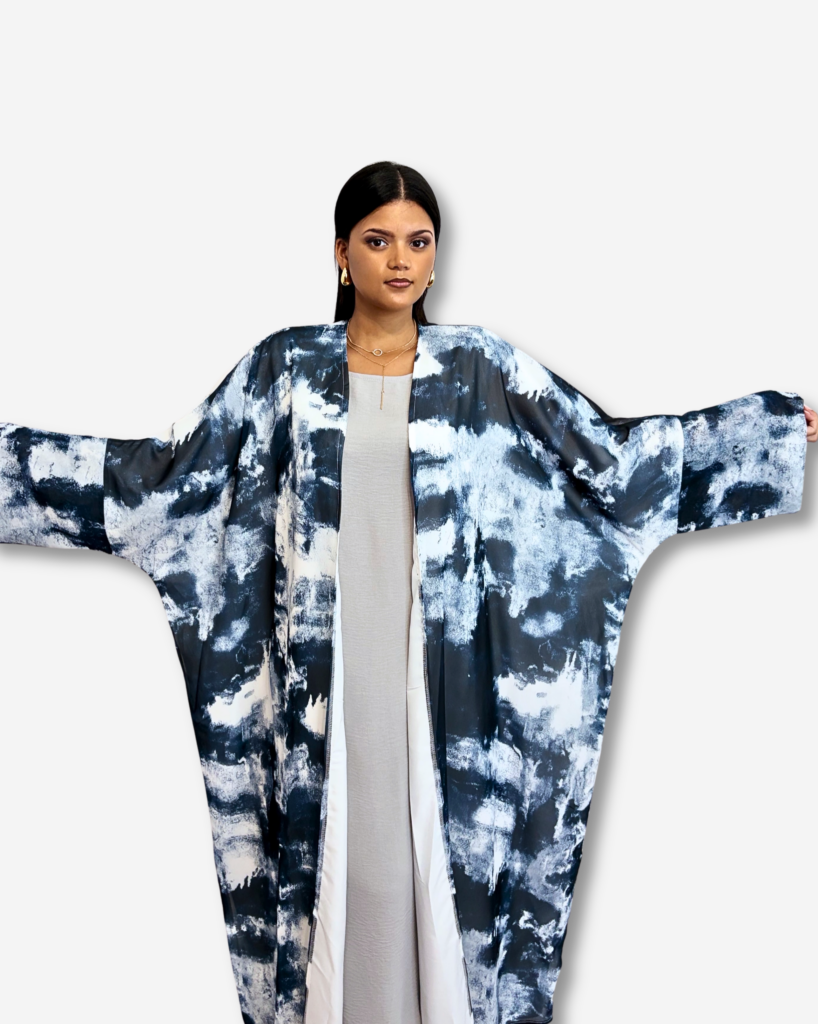 Jordan Open Abaya - Abstract Pattern