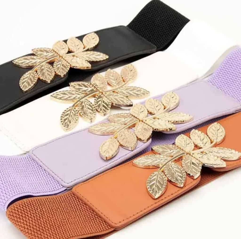 Golden Leaf Elastic Belt by The Modest Fairy